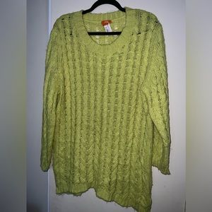 Lime green casual sweater
